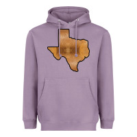 Lavender Texas Map Western Horsehide Pattern Heavyweight Hoodie - Bettercallsaul