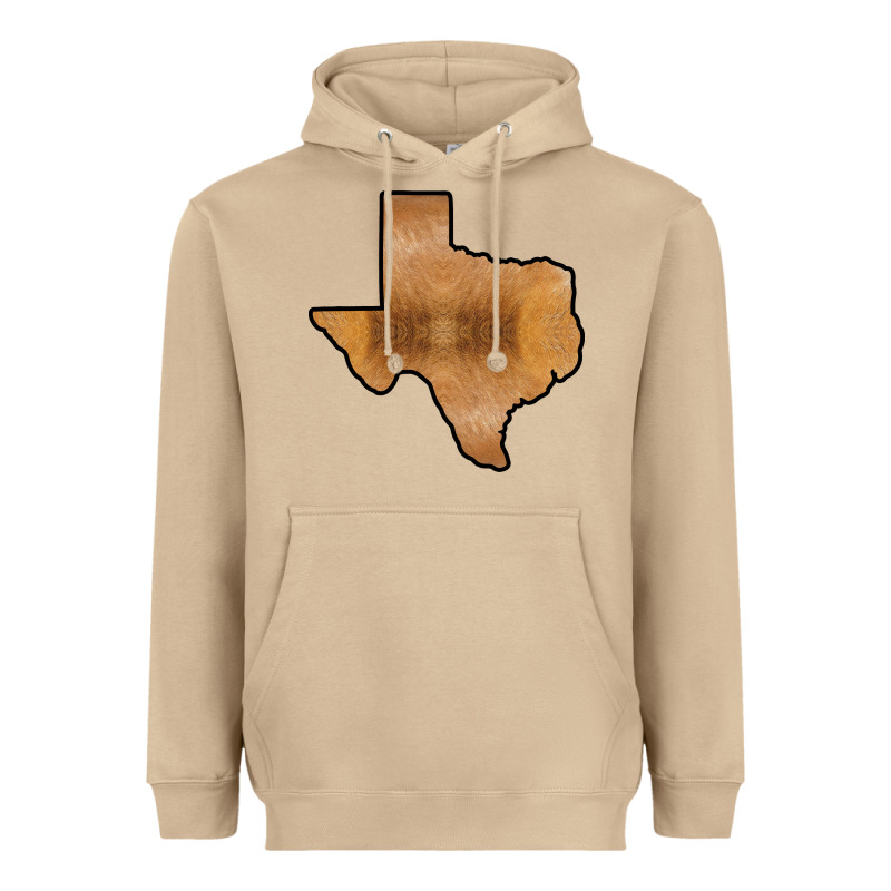 Texas Map Western Horsehide Pattern Heavyweight Hoodie by Bettercallsaul | Teevron