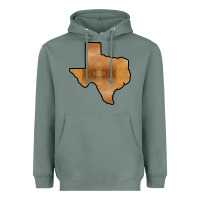 Sage Texas Map Western Horsehide Pattern Heavyweight Hoodie - Bettercallsaul