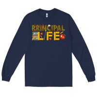 Navy principal life Long Sleeve Tee - texasbilliewilder