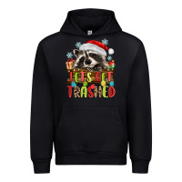 Black lets get trashed with raccoon Urban Hoodie - MaliasSmallBusiness