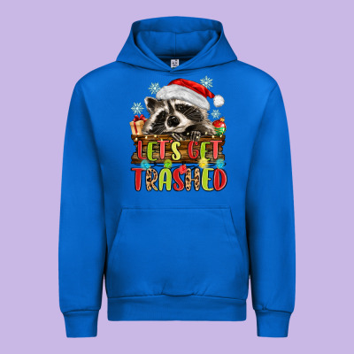 Lets Get Trashed With Raccoon Urban Hoodie Designed By Maliassmallbusiness