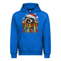 Cobalt lets get trashed with raccoon Urban Hoodie - MaliasSmallBusiness