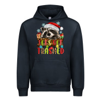 Navy lets get trashed with raccoon Urban Hoodie - MaliasSmallBusiness