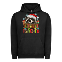Pigment Black lets get trashed with raccoon Urban Hoodie - MaliasSmallBusiness