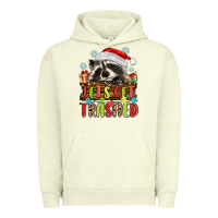 Pigment Pistachio lets get trashed with raccoon Urban Hoodie - MaliasSmallBusiness