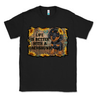 Black life is better with a dachshund Classic Tee - RanaPortraitStore