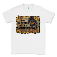 White life is better with a dachshund Classic Tee - RanaPortraitStore
