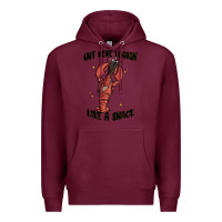 Burgundy out here lookin like a snack boujee Premium Hoodie - MaliasSmallBusiness