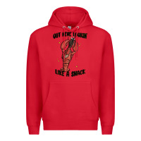 Red out here lookin like a snack boujee Premium Hoodie - MaliasSmallBusiness