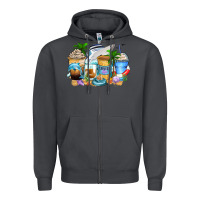 Smoke cruise life coffee cups Zipper Hoodie - Zillion Design Studio