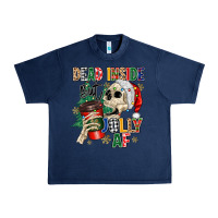 Navy dead inside but jolly as fuck Urban Heavy Tee - MaliasSmallBusiness