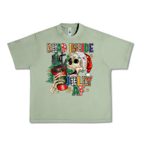 Oil Green dead inside but jolly as fuck Urban Heavy Tee - MaliasSmallBusiness