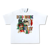 White dead inside but jolly as fuck Urban Heavy Tee - MaliasSmallBusiness