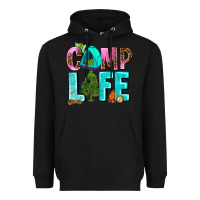 Black camp life Heavyweight Hoodie - AdoDesignShop