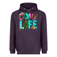 Plum camp life Heavyweight Hoodie - AdoDesignShop