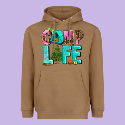 Camp Life Heavyweight Hoodie Designed By Adodesignshop