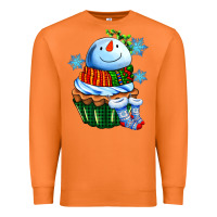 Carrot snowman cupcake Premium Sweatshirt - AdoDesignShop
