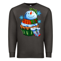 Smoke snowman cupcake Premium Sweatshirt - AdoDesignShop