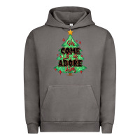 Pigment Tornado oh come let us adore him christmas tree Urban Hoodie - MaliasSmallBusiness
