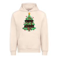 Sandshell oh come let us adore him christmas tree Urban Hoodie - MaliasSmallBusiness