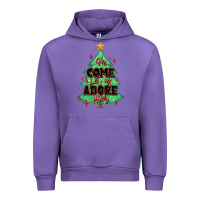 Tulip oh come let us adore him christmas tree Urban Hoodie - MaliasSmallBusiness