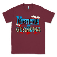 Burgundy baseball grandma with leopard Classic Tee - Zillion Design Studio