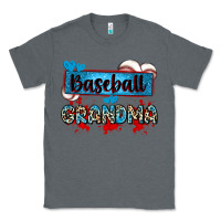 Charcoal Heather baseball grandma with leopard Classic Tee - Zillion Design Studio
