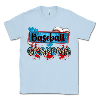 Dusty Blue baseball grandma with leopard Classic Tee - Zillion Design Studio