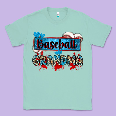 Baseball Grandma With Leopard Classic Tee Designed By Zillion Design Studio