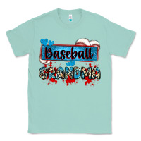 Seafoam baseball grandma with leopard Classic Tee - Zillion Design Studio