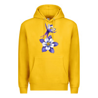 Lemon Colorado Rocky Mountain Columbine Flower Premium Hoodie - RanaPortraitStore