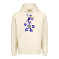 Tofu Colorado Rocky Mountain Columbine Flower Premium Hoodie - RanaPortraitStore