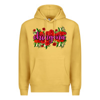 Antique Gold Chingona with roses Premium Hoodie - AdoDesignShop