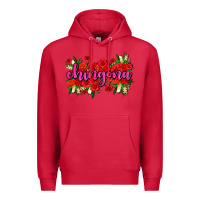Cardinal Chingona with roses Premium Hoodie - AdoDesignShop