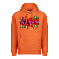 Carrot Chingona with roses Premium Hoodie - AdoDesignShop
