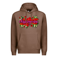 Chestnut Chingona with roses Premium Hoodie - AdoDesignShop
