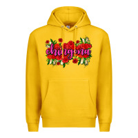 Lemon Chingona with roses Premium Hoodie - AdoDesignShop