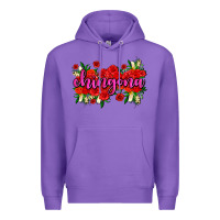 Purple Chingona with roses Premium Hoodie - AdoDesignShop