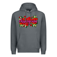 Rock Chingona with roses Premium Hoodie - AdoDesignShop