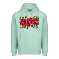 Seafoam Chingona with roses Premium Hoodie - AdoDesignShop