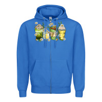 True Royal daisy coffee cups Zipper Hoodie - Zillion Design Studio