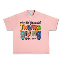 Salmon enter his gates with thanksgiving psalm 100 4 Urban Heavy Tee - MaliasSmallBusiness