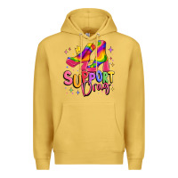 Antique Gold support drag pride Premium Hoodie - MaliasSmallBusiness