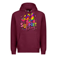 Burgundy support drag pride Premium Hoodie - MaliasSmallBusiness