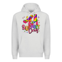 Dove Grey support drag pride Premium Hoodie - MaliasSmallBusiness