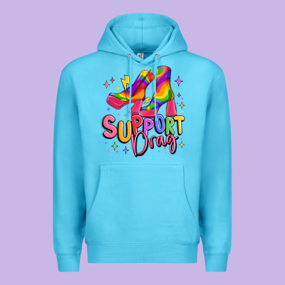 Support Drag Pride Premium Hoodie Designed By Maliassmallbusiness