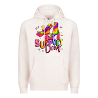 Pale Pink support drag pride Premium Hoodie - MaliasSmallBusiness