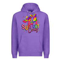 Purple support drag pride Premium Hoodie - MaliasSmallBusiness