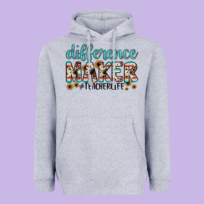 Difference Maker Heavyweight Hoodie Designed By Jahusdesignshop